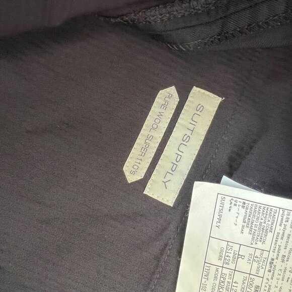 Suit supply Tuxedo black wool pants, Size 42 H58 - Picture 10 of 11